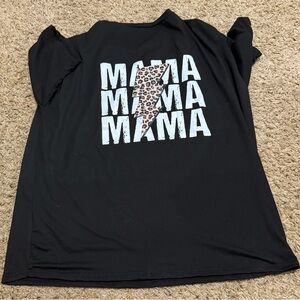 Black 'Mama' Womens T-Shirt